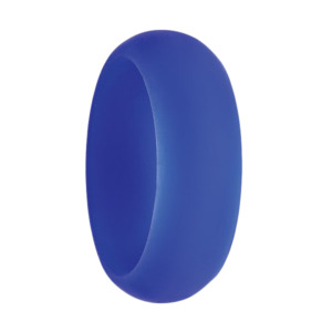 blue silicone rings for men