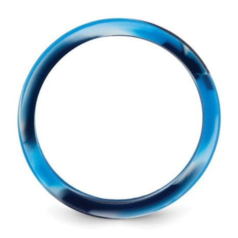 Dark and Light Blue Silicone Rings for Men