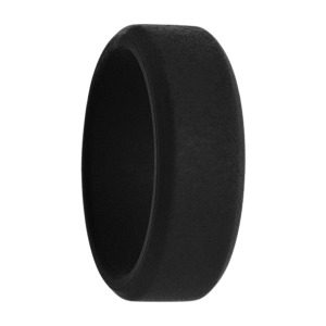 black silicone rings for men