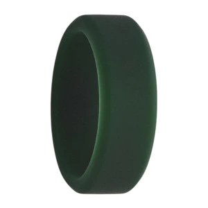Performance 8mm Flat Dark Green Silicone Ring
