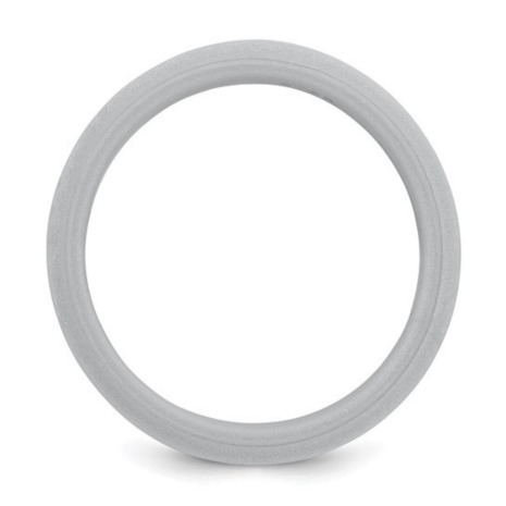 Silver silicone rings for men