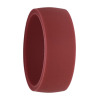 Burgundy silicone wedding bands for men