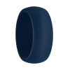 Navy silicone wedding bands for men