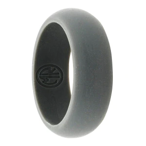 8mm Agility Dark Grey Silicone Ring