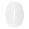 wide white silicone ring