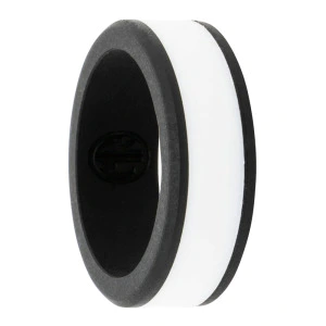 Black and White Silicone Ring