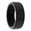 black mens silicone ring