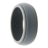 grey grooved silicone ring