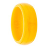gold grooved silicone ring