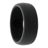 black wood silicone ring