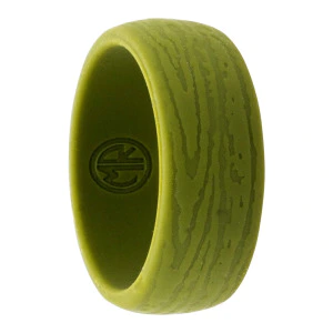 Green Woodgrain Silicone Ring