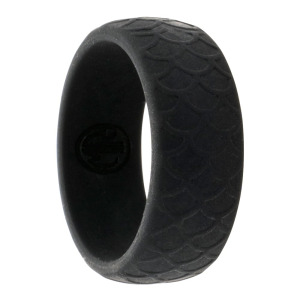 black snake silicone ring