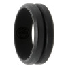black silicone ring