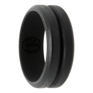 black silicone ring