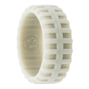 Tire Tread Light Grey Silicone Ring