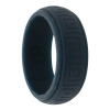 navy Celtic silicone ring