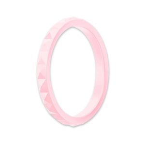 Light Pink Stackable Silicone Rings Australia