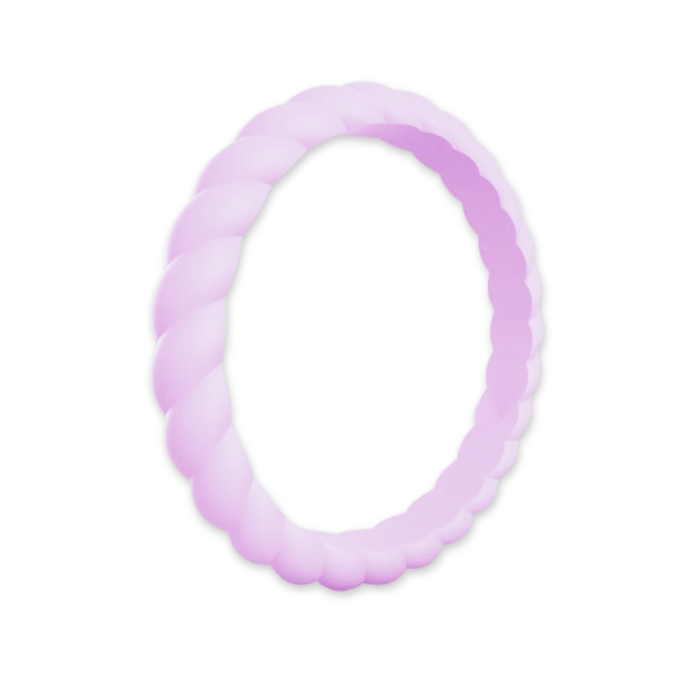 Tangle 3mm Lilac Stackable Silicone Ring