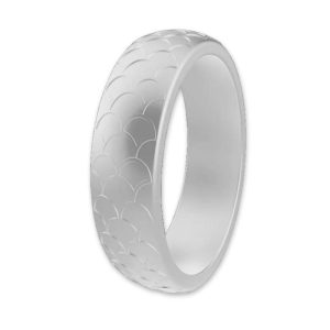 Diamond White Silicone Rings Australia