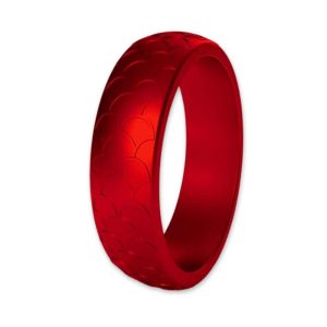 Ruby Red Silicone Rings Australia