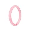 Pink Glitter Womens Silicone Rings Stackable