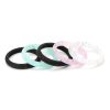Glitter Womens Silicone Rings Stackable