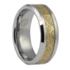Unique Gold and Tungsten Ring