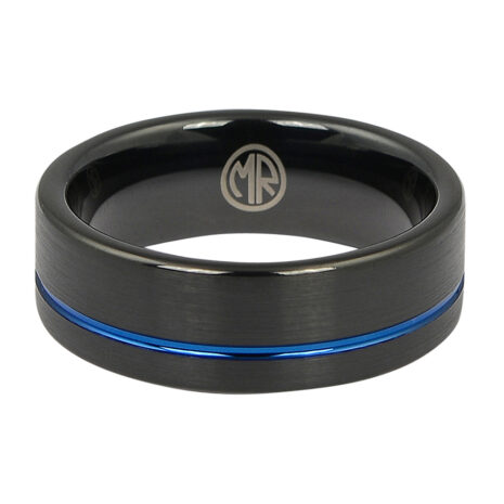 ftr-107-black-and-blue-tungsten-mens-ring-2
