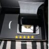 Satin titanium mens ring with polished gold edge lifestyle image