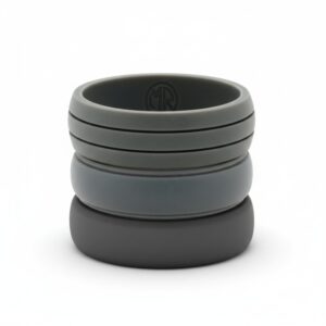 Core Pack | Graphite Set of 3 Silicone Rings