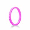 Ladies Stackable Hot Pink Silicone Rings for the Gym
