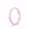 Ladies Stackable Light Pink Silicone Rings for the Gym