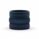 Active Pack navy silicone ring set of 3 for sport and everyday wear