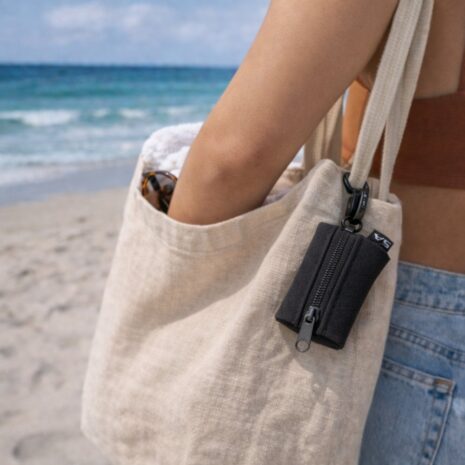 Neoprene Ring Clip On Pouch with Zip