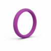 magenta thin womens silicone ring