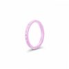 light pink silicone stackable ring for women