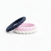 pack of silicone stackable rings for women