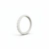 white silicone stackable ring for women