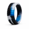 Aviator Blue Camo Men's Silicone Ring for Helix