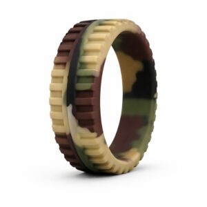 Aviator Camo Men's Silicone Ring for Helix