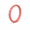 Bubble Thin Peach Stackable Women's Silicone Ring