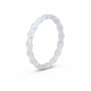 Bubble Thin Supernova Blue Stackable Women's Silicone Ring