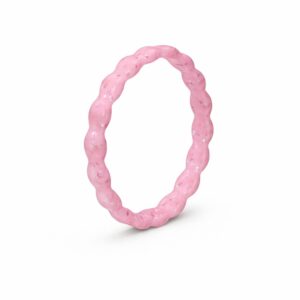 Bubble Thin Supernova Peach Stackable Women's Silicone Ring
