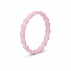 Bubble Thin Supernova Pink Stackable Women's Silicone Ring