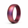 8.7mm Chameleon Magenta Men's Silicone Ring for Helix