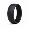 9mm Legend Black Men's Silicone Ring for Helix