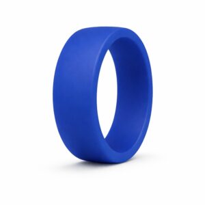 9mm Legend Blue Men's Silicone Ring for Helix