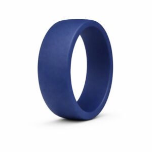 9mm Legend Navy Men's Silicone Ring for Helix