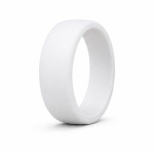 9mm Legend White Men's Silicone Ring for Helix