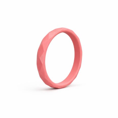 Prism Thin Coral Stackable Women's Silicone Ring